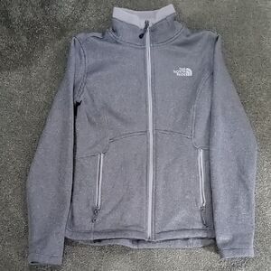 The North Face Heather Gray Zip-Up Jacket